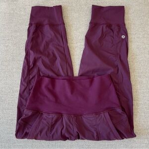Lululemon In Flux Crop Jogger Pants In Plum 21" Size 4